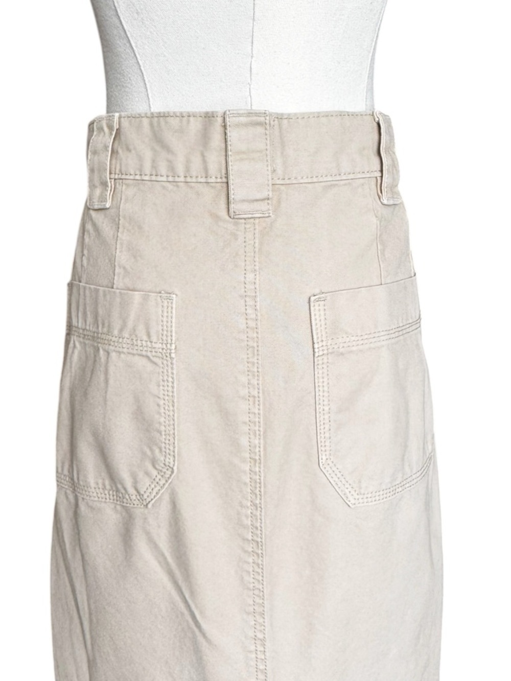 Helsa Workwear Long Skirt Khaki Small - Picture 7 of 12